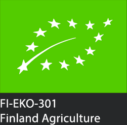 Eu organic logo and grantor FI-EKO-301 Finland Agriculture